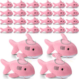 12-48Pcs Shark Plush Keychain Mini Stuffed Animal 3.94" Shark Party Favors Bulk Soft Tiny Shark Keychain Shark Backpack Keychain