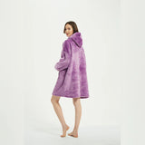 Oversized Microfiber Fleece Hoodie Blanket