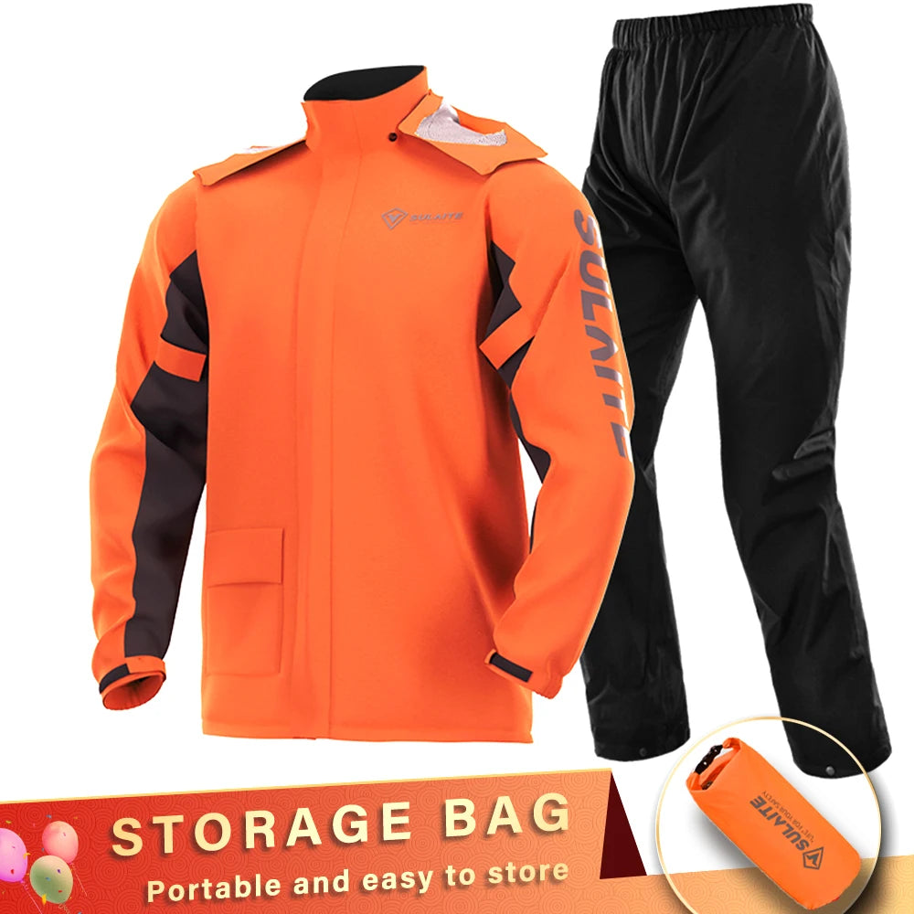 SULAITE Men's All-Weather Riding Rain Suit – Jacket & Pants Set