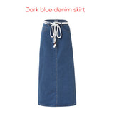Women's Cotton Denim Midi Skirt | Spring 2026