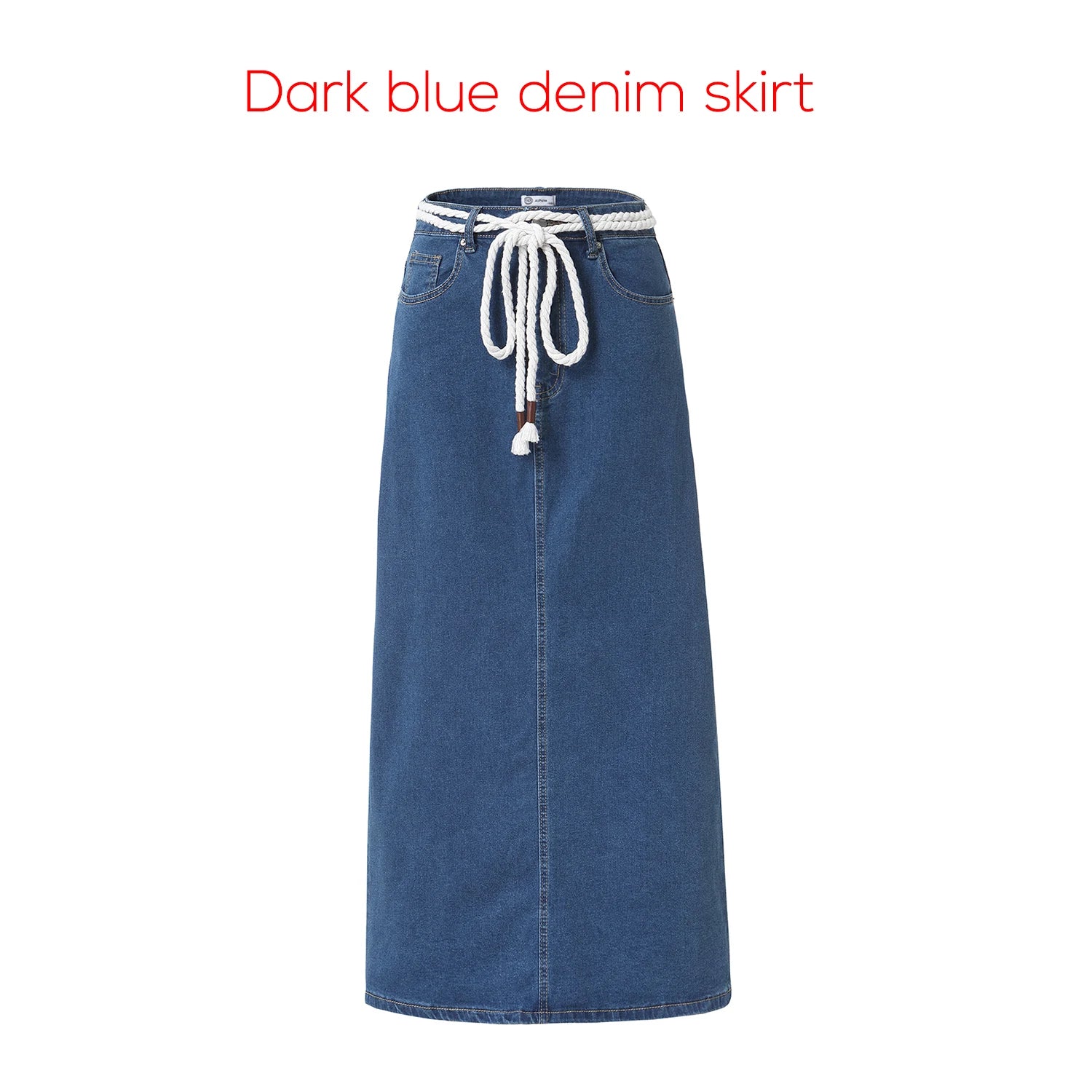 Women's Cotton Denim Midi Skirt | Spring 2026
