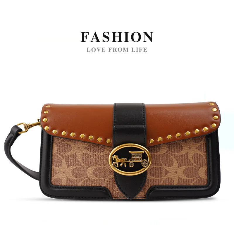 Carriage Emblem Crossbody Box Bag