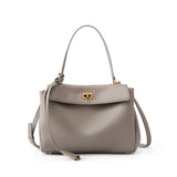 Large Capacity Women's Leather Handbag High-End Single Shoulder Crossbody Tote for Commuting