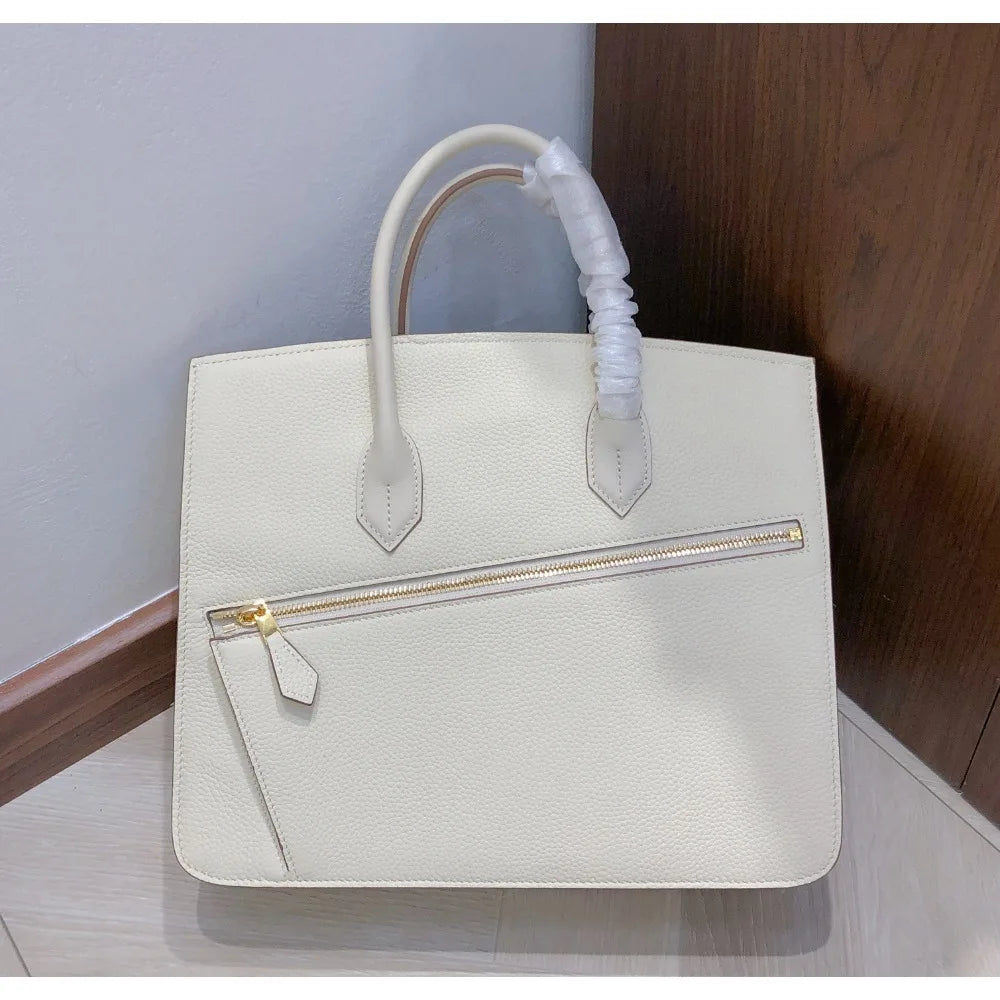 High Texture Handbag New Fashion Temperament Lychee Pattern Irregular Splicing Single Shoulder Messenger Women's Bag Commuting