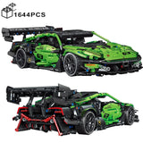 1644PCS Technical Super Speed Lamborghinis Sport Car Building Blocks Famous Race Vehicle Model Assemble Bricks Toys For Children