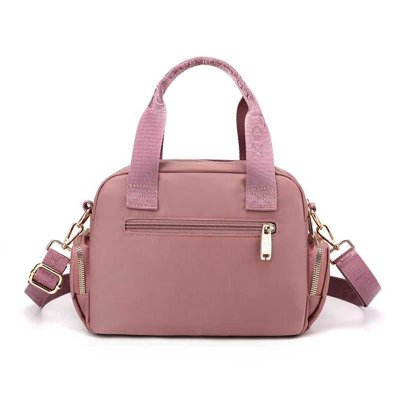 High Quality Fabric Women Shoulder Bag Pretty Style Gilrs Shopping Messenger Bag Fashion Casual Double Layers Women Handbag