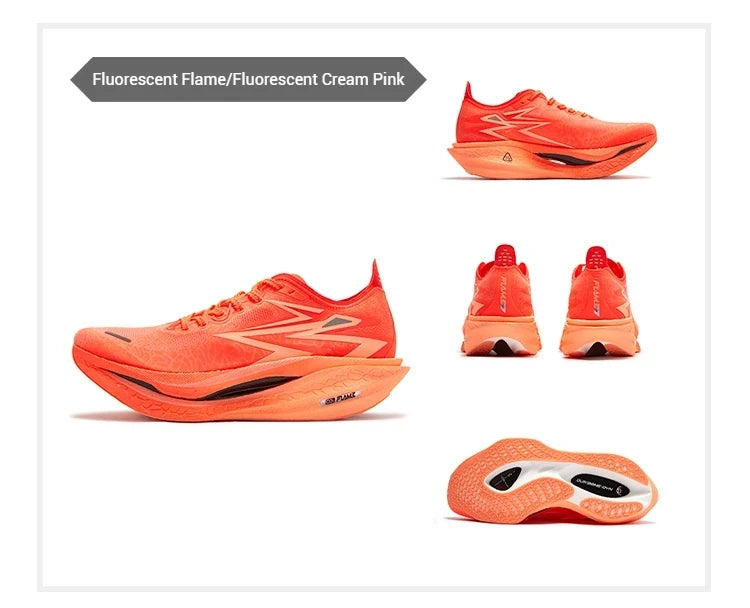 361 Degrees Flame 4.0 Men Running Shoes New Carbon Plate Racing Marathon Stable Rebound Traction Jogging Male Sneakers 672512205