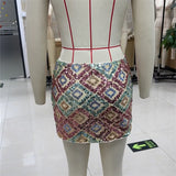 Sparkly Sequin Y2K Mini Skirt