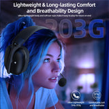ATTACK SHARK L80PRO Wireless Gaming Headset 2.4G Bluetooth Wired 203g Ultra-Light Dual Mic 40mm Driver Low Latency Headphone