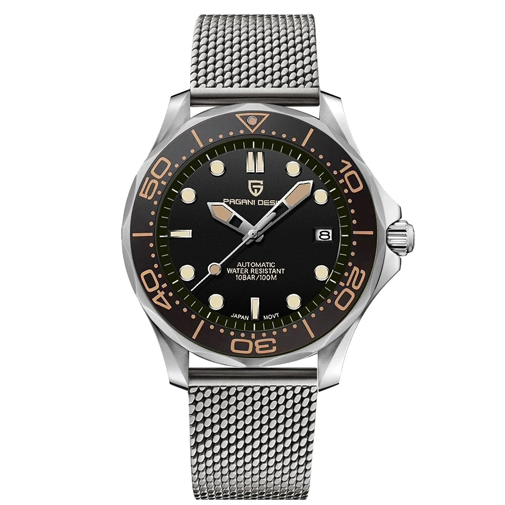 PAGANI DESIGN Men's Watches Luxury Automatic Watch For Men 2025 New 100M Waterproof Mechanical Wrist watch Men Sapphire crystal