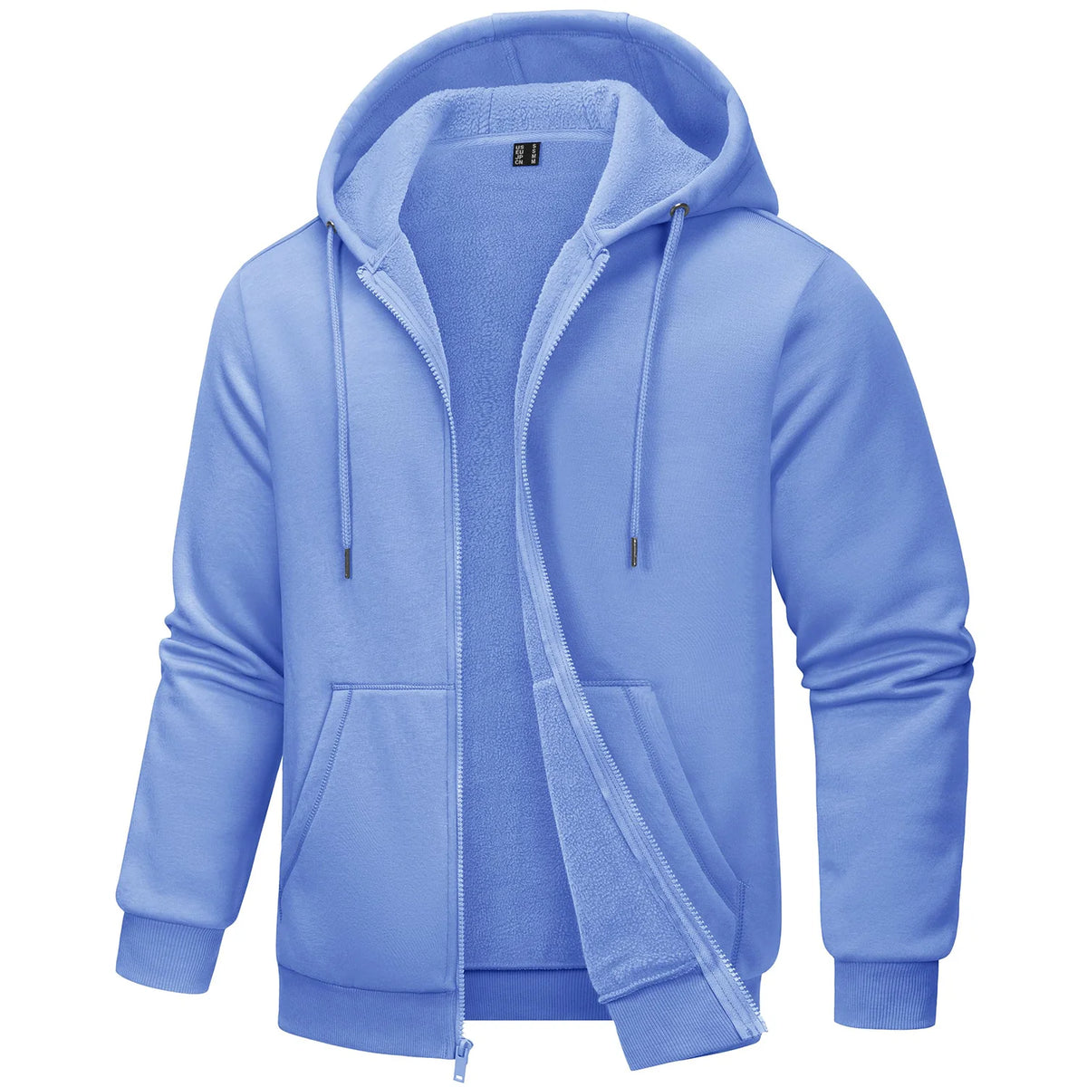 TACVASEN Men's Fleece-Lined Zip-Up Hoodie