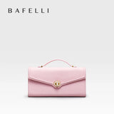 BAFELLI 2026 NEW WOMEN'S HANDBAG LEATHER WALLET PARTY SHOULDER DRESS PURSE LUXURY DESIGNER BRAND FEMALE EVENING BAGS CLUTCHES