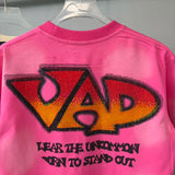 Men's Oversized Rhinestone Letter Cotton T-Shirt