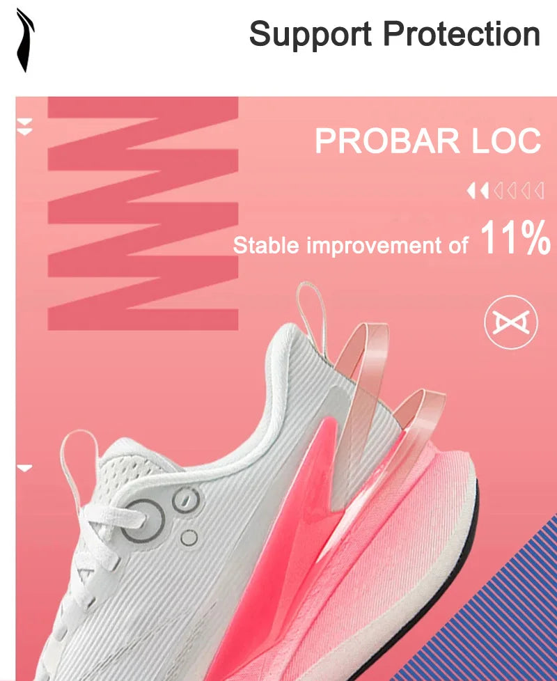 Li-Ning Women's RED HARE 8 PRO Racing Running Shoes BOOM Cushion LN DWR Water Repellent LiNing Training Sneaker ARPV016