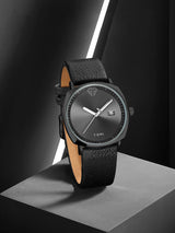 TOMI Men's Watch Minimalist Fashion Sports Watch Calendar Leather Casual Quartz Watch