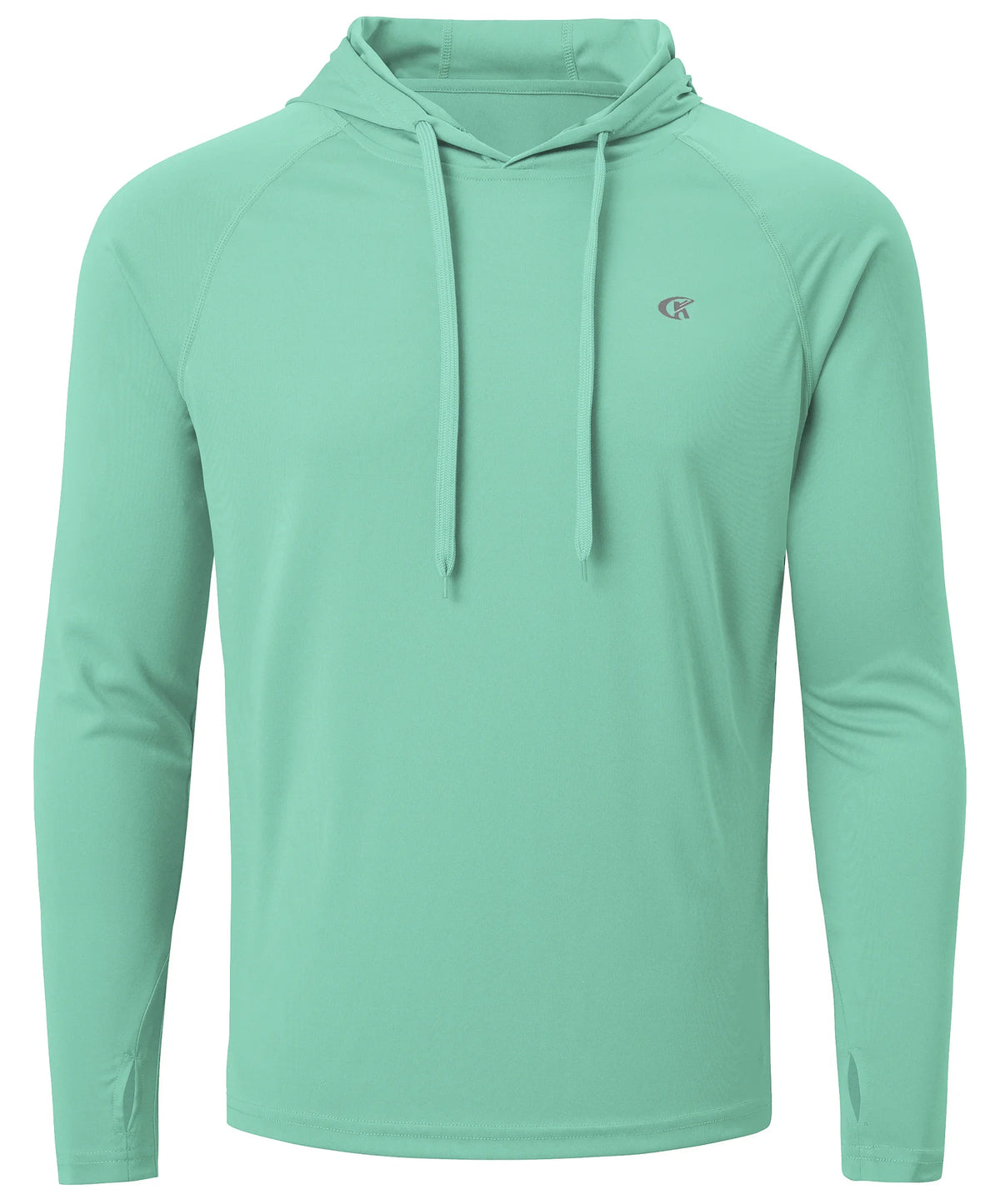 Summer Men's Long Sleeve UPF 50+ Hoodie T-Shirts, Rash Guard Quick Dry T-shirt Outdoor Sport Running Pullover