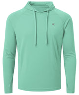 Summer Men's Long Sleeve UPF 50+ Hoodie T-Shirts, Rash Guard Quick Dry T-shirt Outdoor Sport Running Pullover