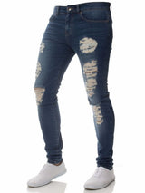 Men’s Ripped Stretch Denim Jeans