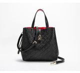 CH Fashion Brand Women's Handbag Large Capacity Casual Diagonal letter Silver Fox Is PU Leather Shoulder Bag