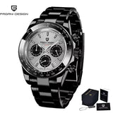 Original New PAGANI DESIGN PD-1664 Luxury Japan VK63 Movt Quartz Wristwatches Sapphire Waterproof Chronograph Gold Reloj Hombre