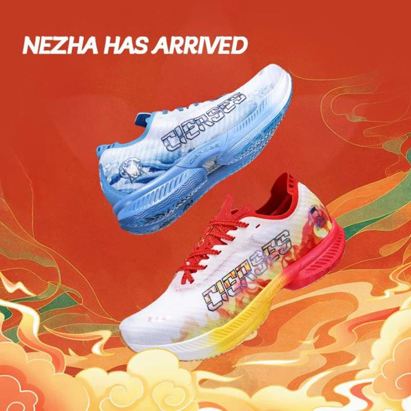 CIERSES NEZHA Marathon Men's Running Shoes Gym Trainers Zapatillas De Deporte Man Sneakers Ultralight Carbon Plate Sports Shoes