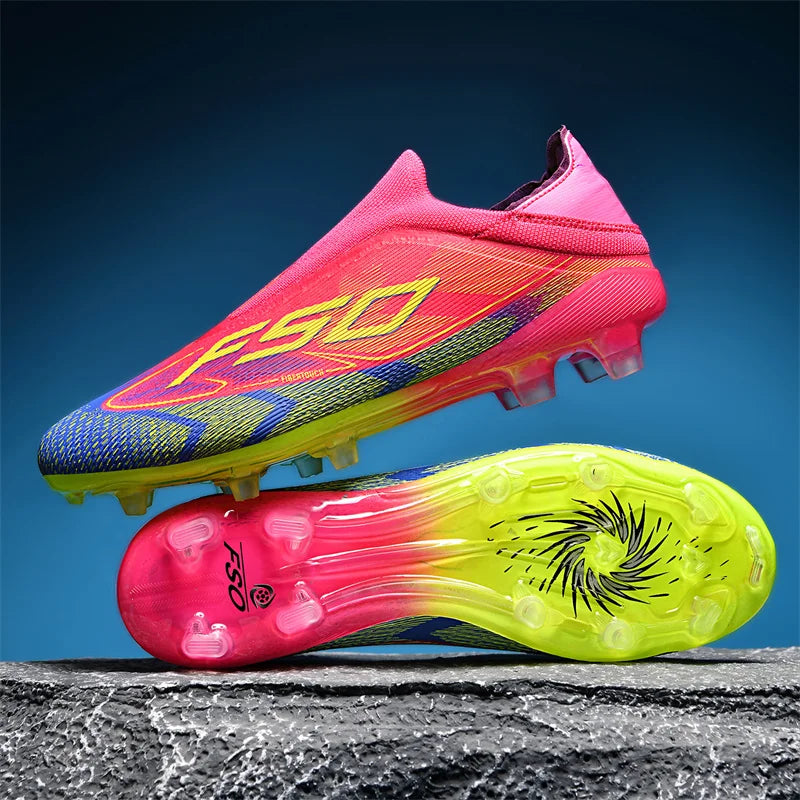 Men's Soccer Cleats with Lace-Up Fit