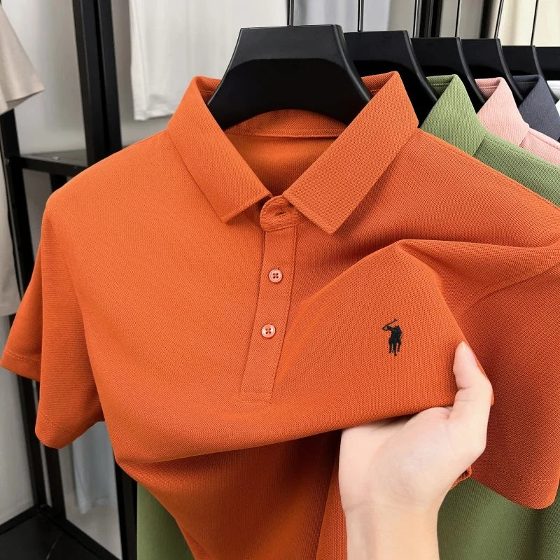 Pony Embroidered Men's Polo Shirt | Premium Summer Comfort
