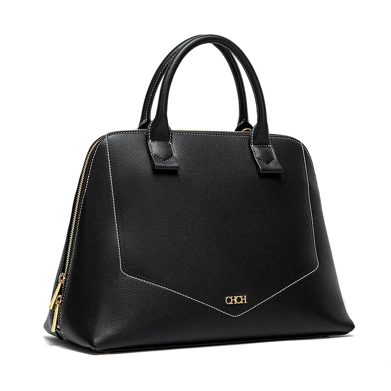 CHCH Women's Shoulder Bag New High Quality Business Bag Large Capacity Handbag Wine Red