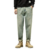 Men’s Retro Relaxed-Fit Cotton Harem Jeans