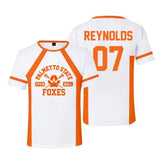 Cosplay The Foxhole Court Palmetto State Foxes Lacrosse Jersey WILDS MINYARD JOSTEN Short Sleeve T Shirt for Men Boy Oversized