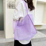 Women's Mesh Tote Bag for Beach & Shopping