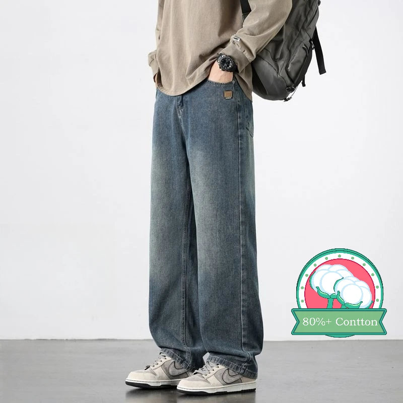 Men's Vintage Loose-Fit Baggy Jeans | Spring & Autumn