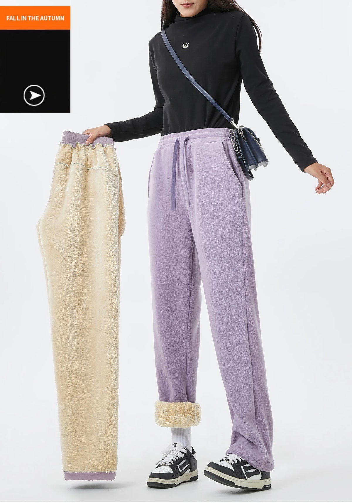 Unisex Fleece-Lined Winter Sweatpants