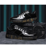 Men's Glitter Lace-Up Streetwear Sneakers