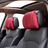 Forbell Car Headrest Pillow Suede Fabric Car Neck Pillow Car Seat Pillow Rest Headrest Memory Foam Headrest Car Accessories