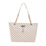 Durable PU Leather Shoulder Bags Large Capacity Printing Shopping Bag Handbags Women