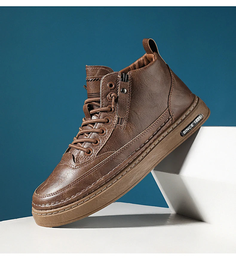 Men's USA-Made Warm Leather Work & Leisure Boots