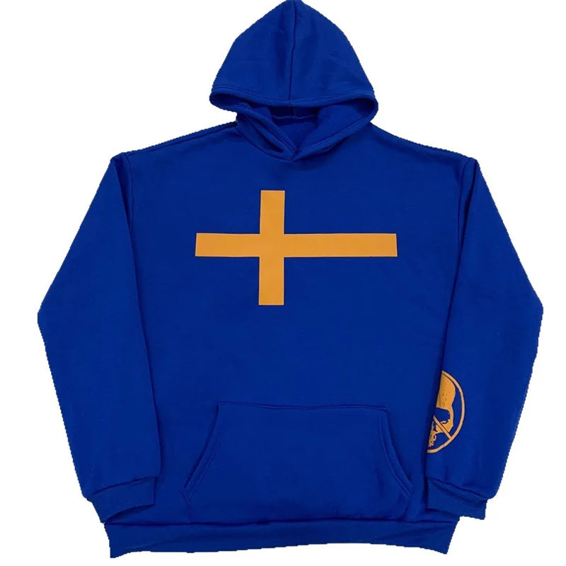 Women's Oversized Y2K Graphic Pullover Hoodie