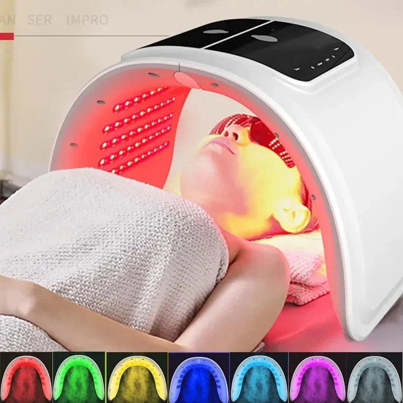 7 Colors PDT LED Mask 2025 Professional Facial Red Light Therapy Face Lift Anti Wrinkle Beauty Machine Skin Rejuvenation Device