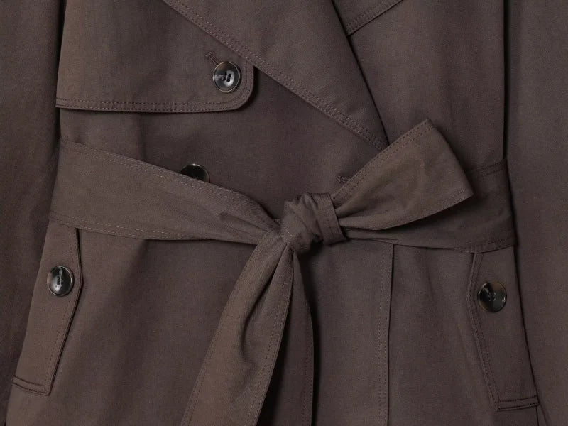 British Style Belted Trench Coat