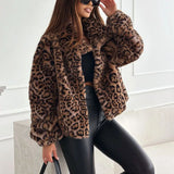 Leopard Print Casual Cardigan