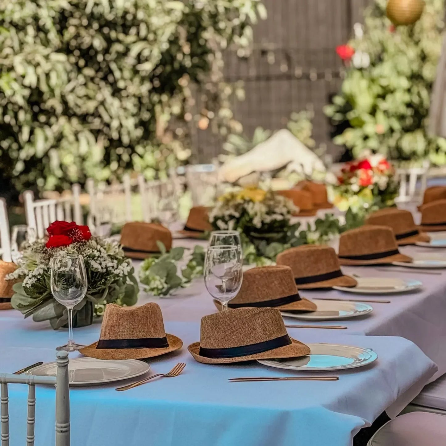 Short Brim Panama Sun Hats – Bulk Wedding & Event Pack