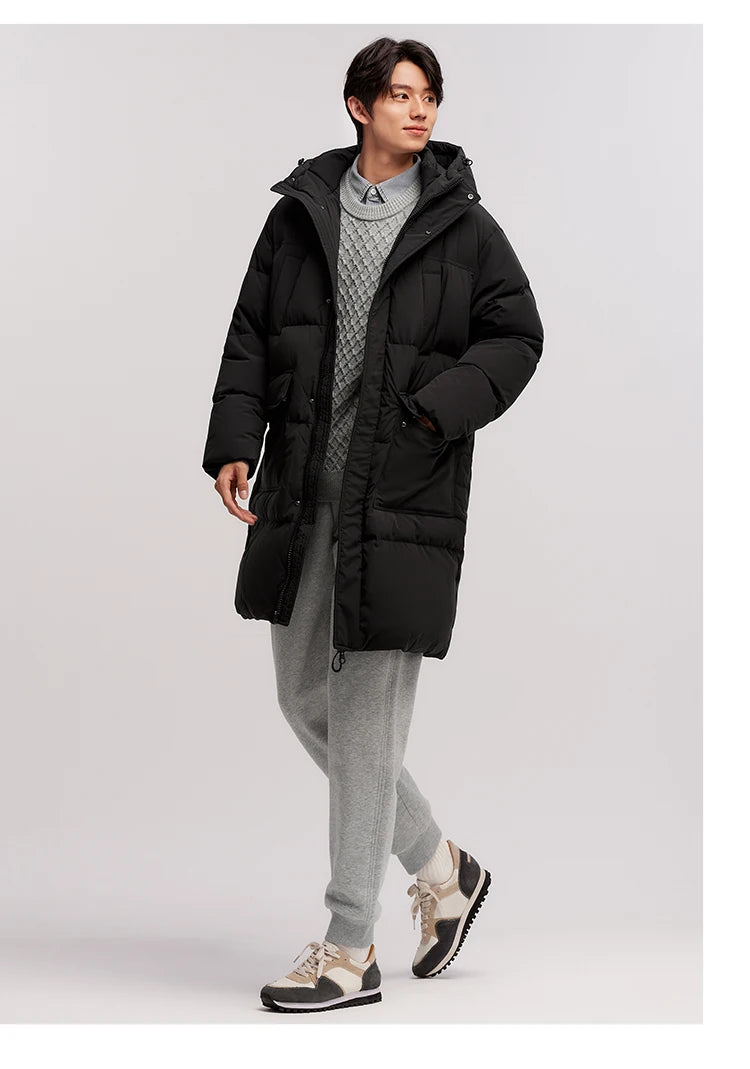 Semir Men's Premium Long Down Jacket | Waterproof