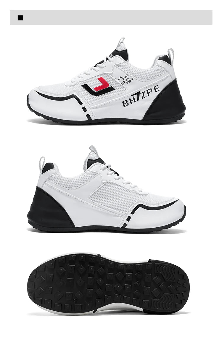 Men's Breathable Colorblock Low-Top Sneakers