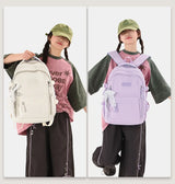 New Female High Capacity Waterproof College Backpack With Lace Pendant Trendy Women Laptop School Bags Cute Girl Travel Book Bag