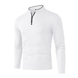 Men's Half-Zip Polo | Wrinkle-Free Long Sleeve Top