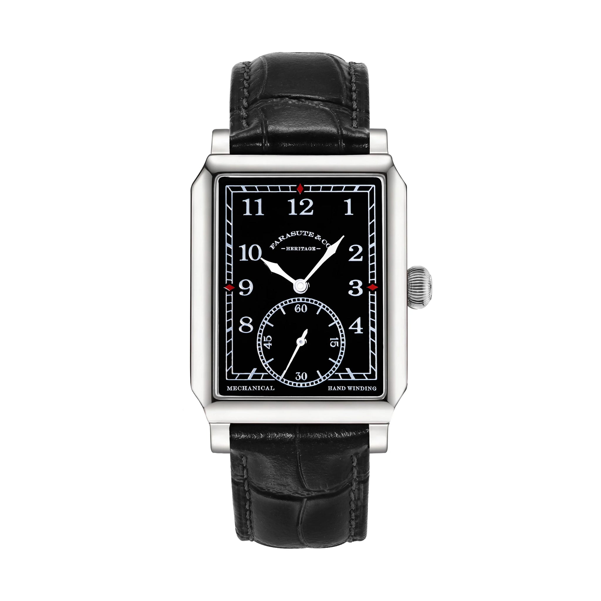 FARASUTE 2026 New Retro Wristwatches Men Casual Manual Square Customized Mechanical Movement Watch Male Sapphire Glass Reloj