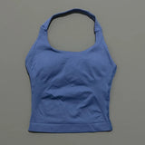 Impact Seamless Halter Longline Gym Top with Built-in Bra