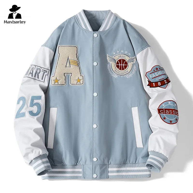 Retro Campus Letterman Jacket