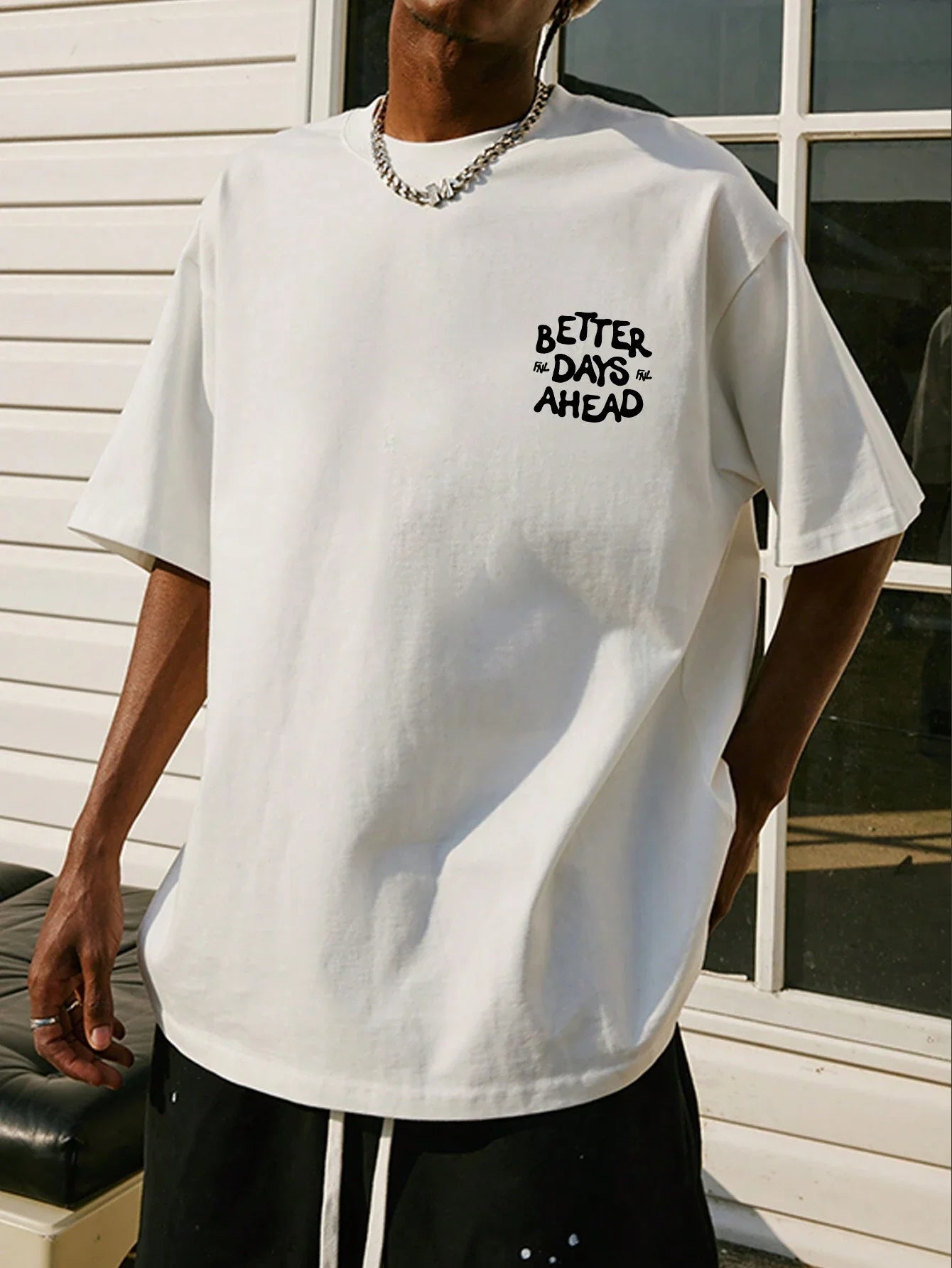 "Better Days Ahead" Oversized Graphic Tee